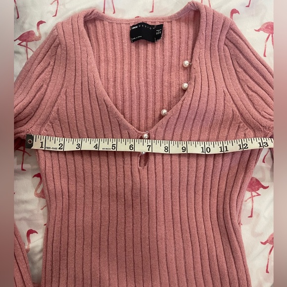 ASOS Scoop Neck Sweater with Pink Pearls - Picture 5 of 6